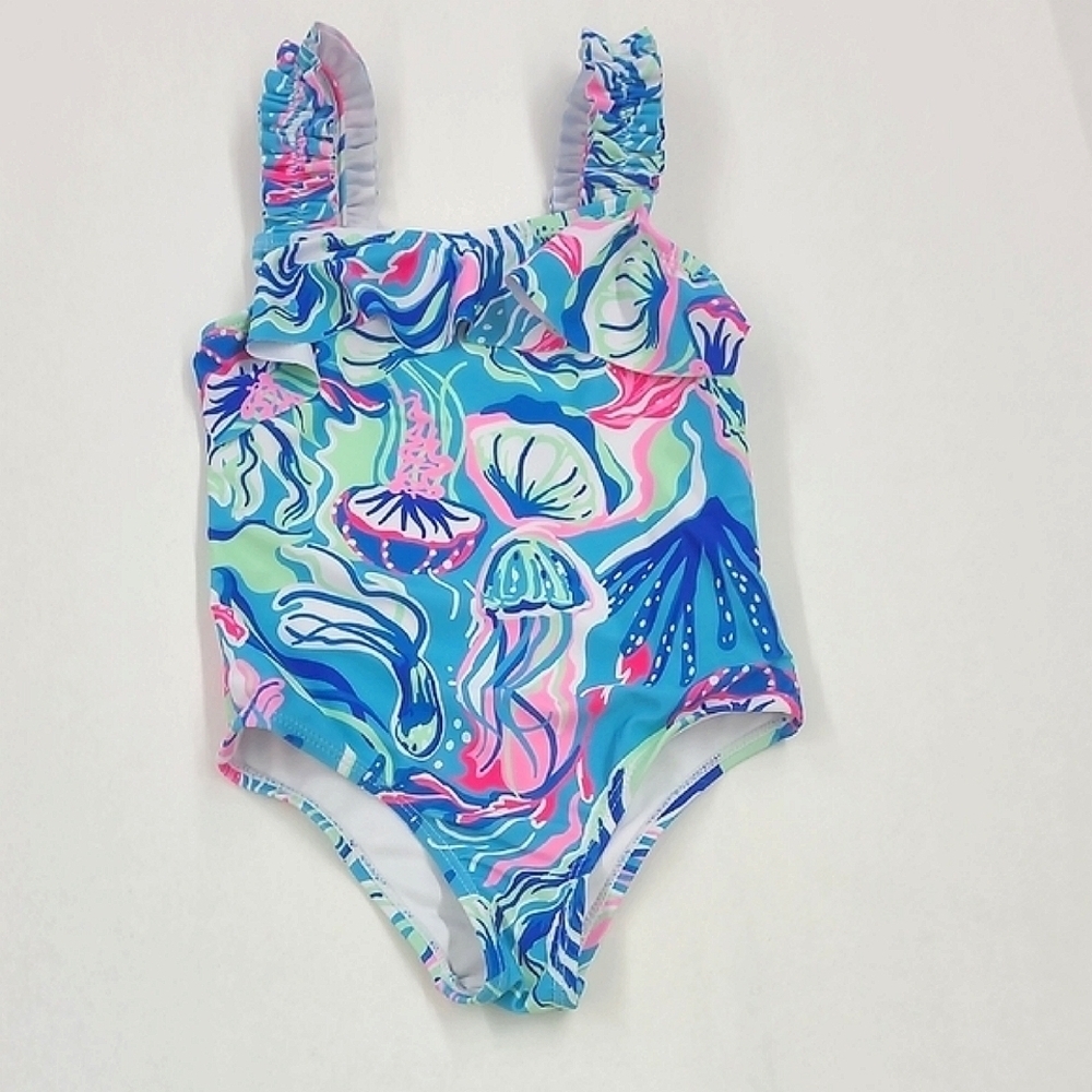 Tommy Bahama Blue Kids Swimwear with Colorful Sea Life Design Size 3T